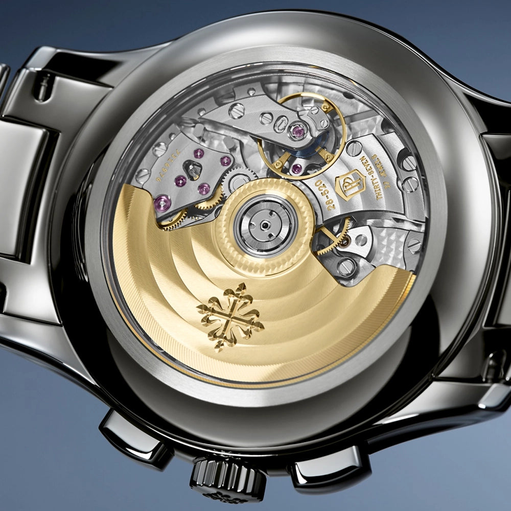 Patek Philippe Complications Flyback Chronograph Annual Calendar Green Dial Watch - Berry's Jewellers