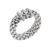 Vendôme 18ct White Gold Ring With Three Diamond Set Rondels