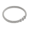 Vendôme 18ct White Gold Bracelet With Three Diamond Set Rondels
