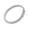 Vendôme 18ct White Gold Bracelet With Three Diamond Set Rondels