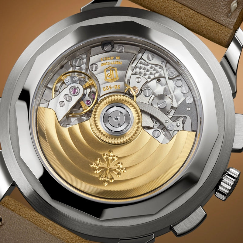 Patek Philippe Complications World Time Flyback Chronograph Rose-Gilt Dial Watch - Berry's Jewellers