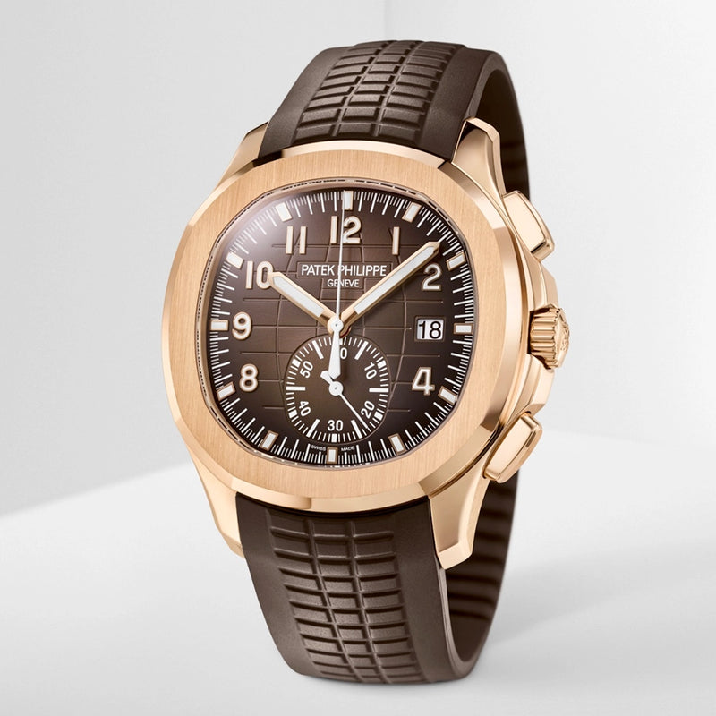 Patek Philippe Aquanaut Chronograph 42.2mm 18ct Rose Gold Brown Dial Mens Watch - Berry's Jewellers
