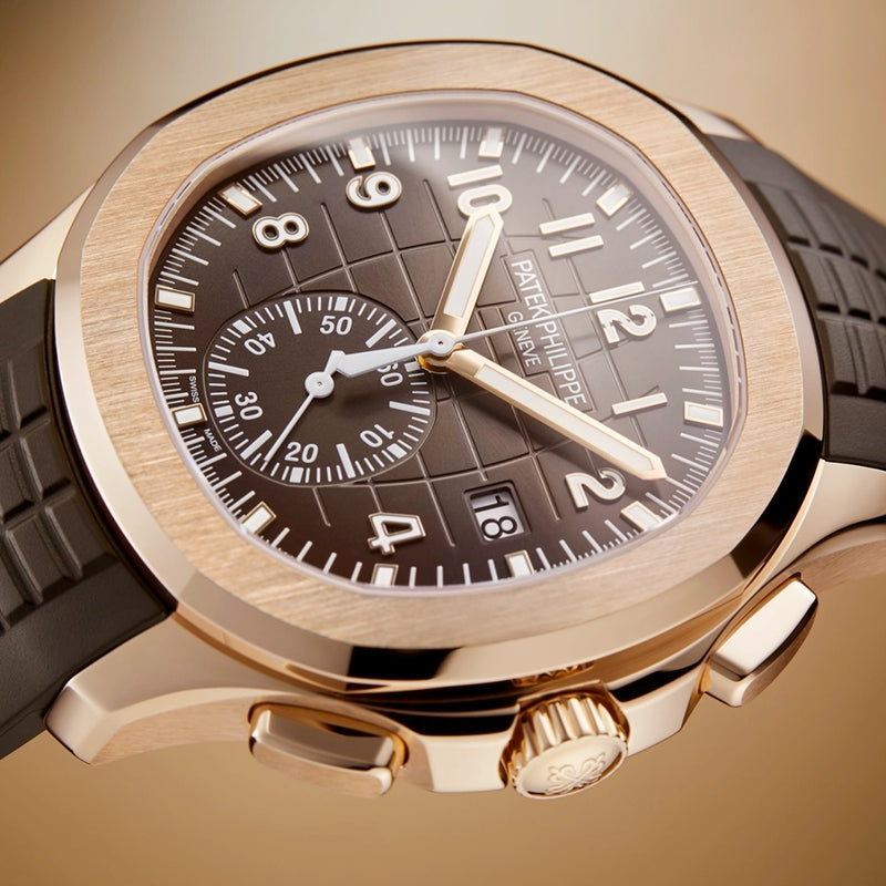 Patek Philippe Aquanaut Chronograph 42.2mm 18ct Rose Gold Brown Dial Mens Watch - Berry's Jewellers