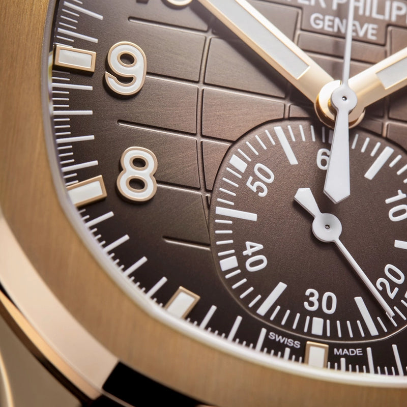 Patek Philippe Aquanaut Chronograph 42.2mm 18ct Rose Gold Brown Dial Mens Watch - Berry's Jewellers