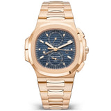 Nautilus Flyback 18ct Rose Gold Travel Time Chronograph Watch 5990/1R-001