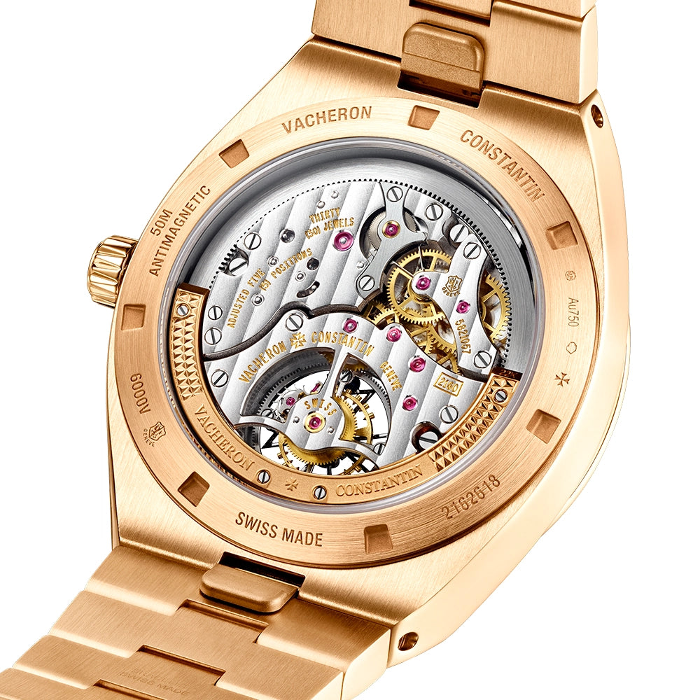 Vacheron Constantin Overseas Tourbillon 18ct Rose Gold Blue Dial Mens Automatic Watch - Berry's Jewellers