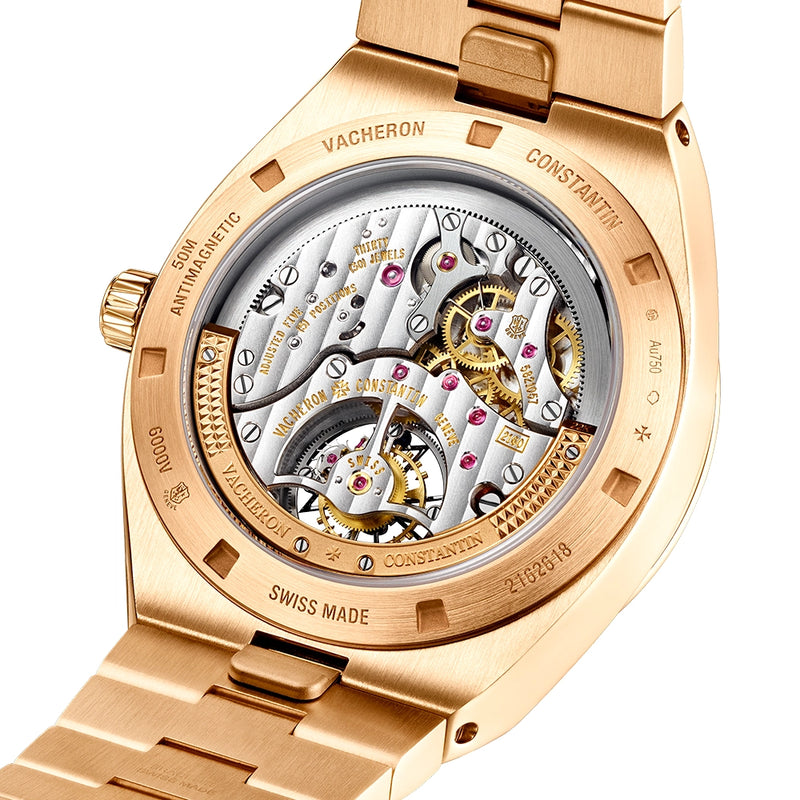 Vacheron Constantin Overseas Tourbillon 18ct Rose Gold Blue Dial Mens Automatic Watch - Berry's Jewellers