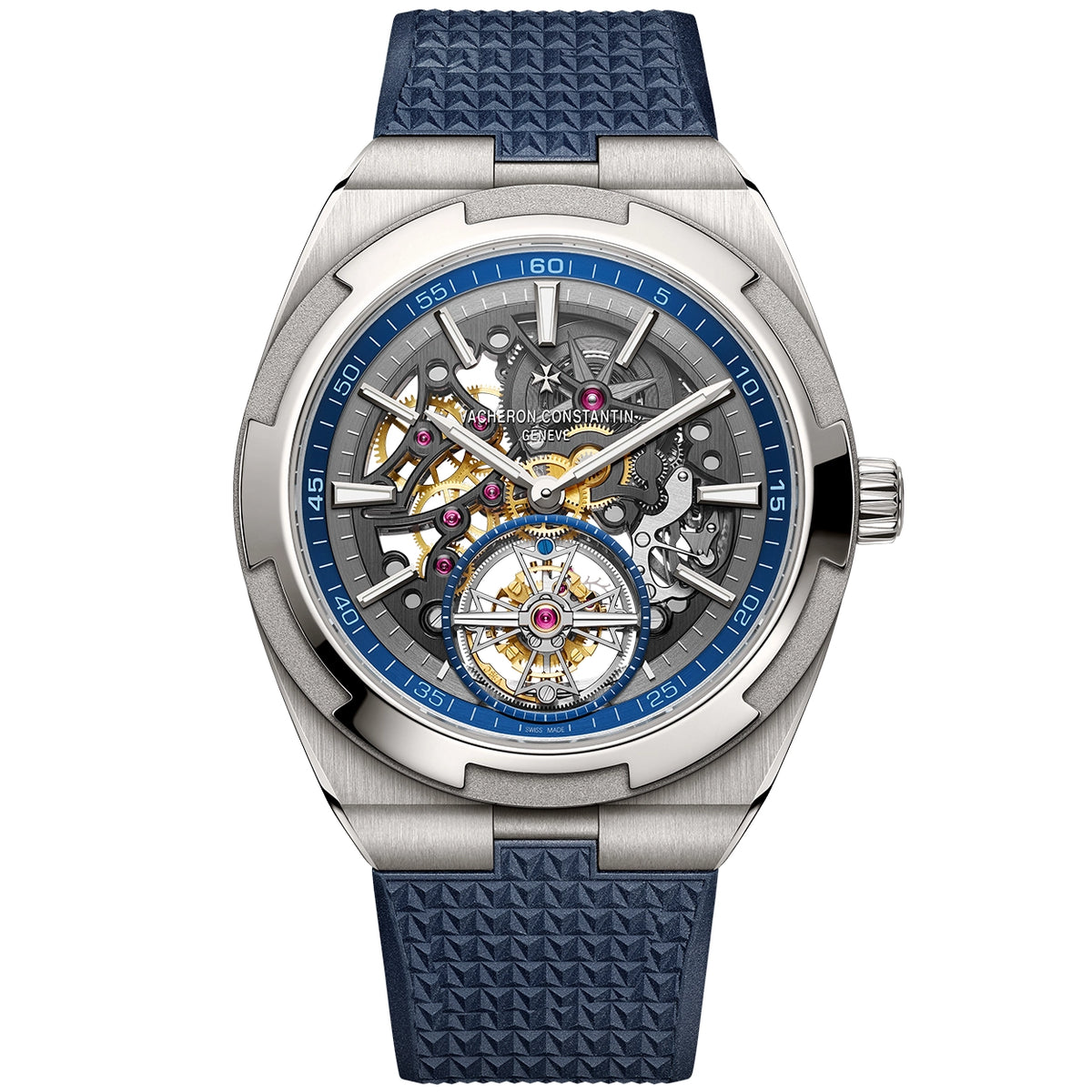 Vacheron Constantin Overseas Tourbillon Skeleton 42.5mm Titanium Mens Bracelet Watch - Berry's Jewellers