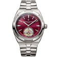 Vacheron Constantin Overseas Tourbillon 42.5mm Burgundy Red Dial Titanium Bracelet Watch - Berry's Jewellers