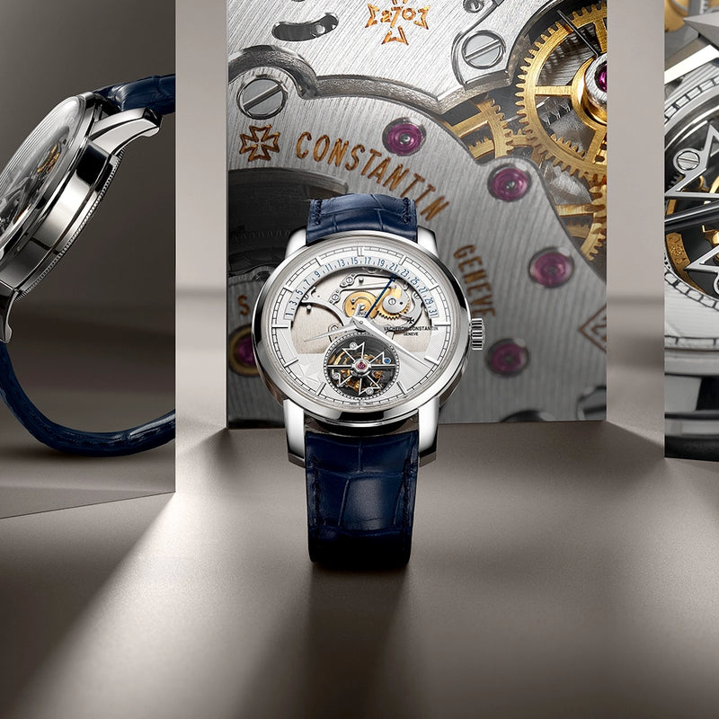 Vacheron Constantin Traditionnelle Tourbillon Retrograde Date Openface Platinum Watch - Berry's Jewellers