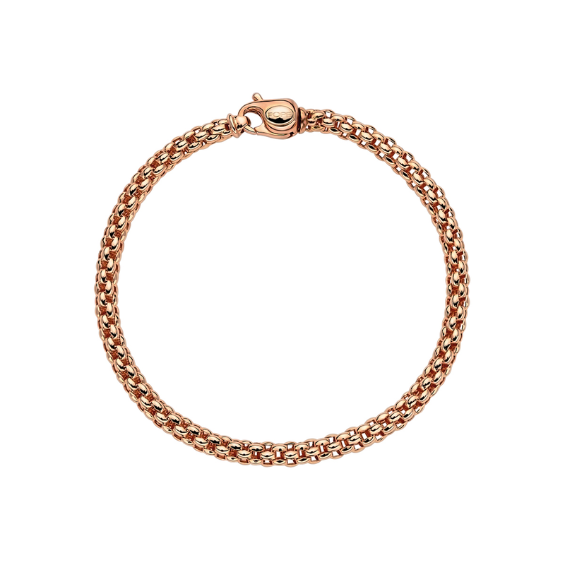 Solo 18ct Rose Gold Chain Bracelet