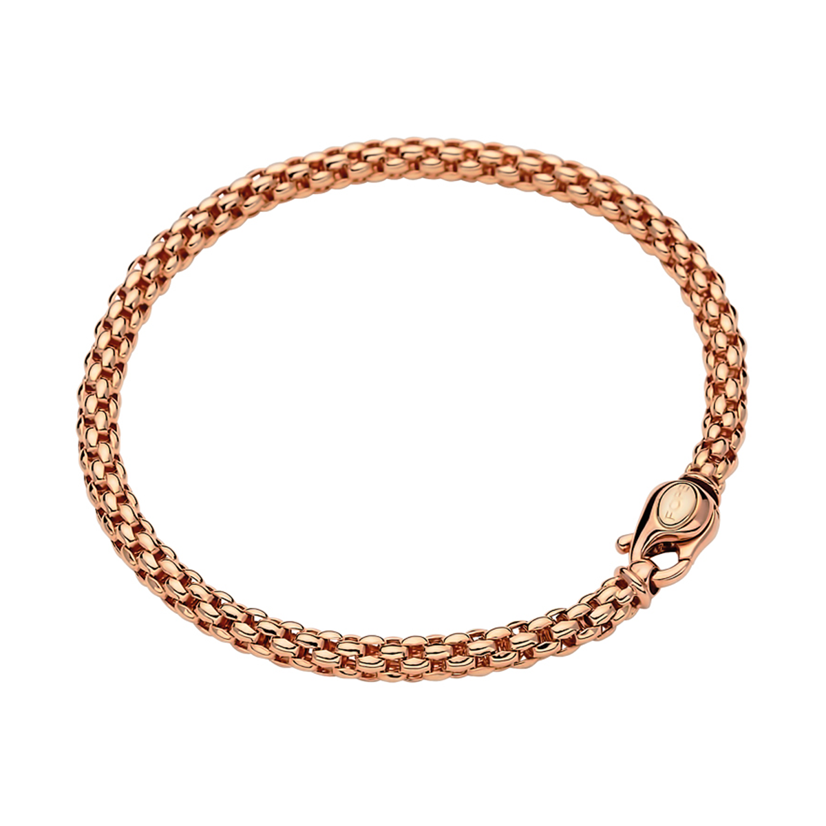 Solo 18ct Rose Gold Chain Bracelet