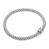FOPE Solo 18ct White Gold Bracelet With Diamond Set And Plain Rondels - Berry's Jewellers