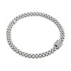 FOPE Solo 18ct White Gold Bracelet With Three Pavé Set Diamond Rondels - Berry's Jewellers