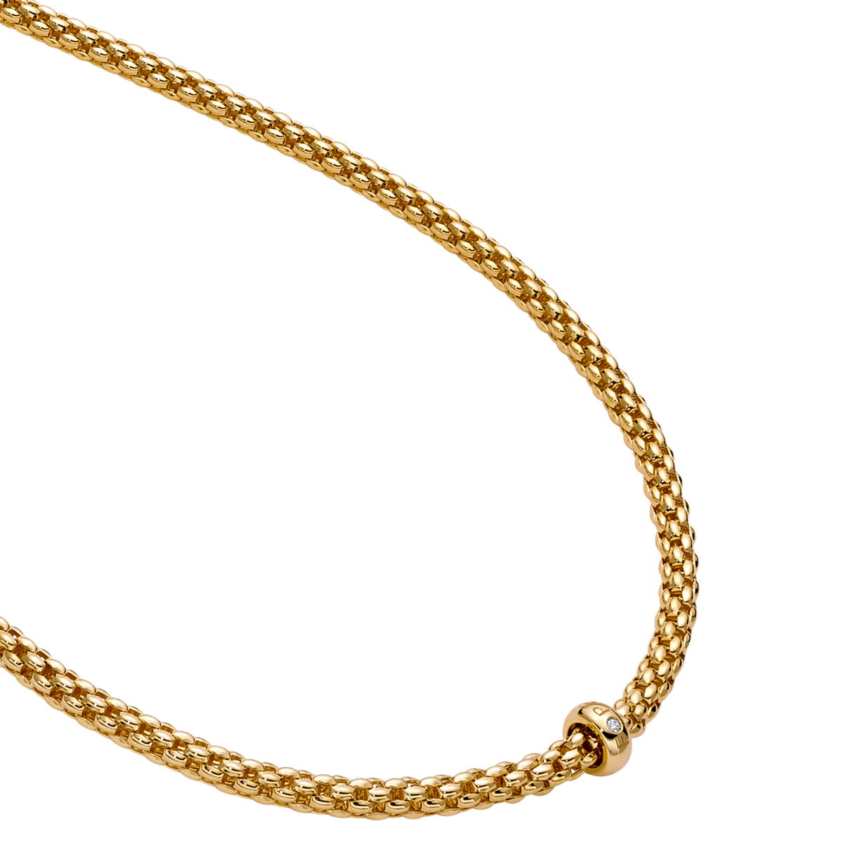 FOPE Solo 18ct Yellow Gold & Diamond Necklace - Berry's Jewellers