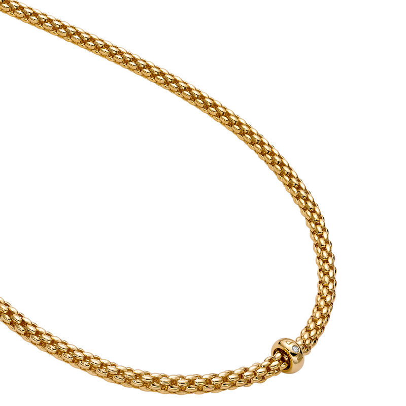 FOPE Solo 18ct Yellow Gold & Diamond Necklace - Berry's Jewellers