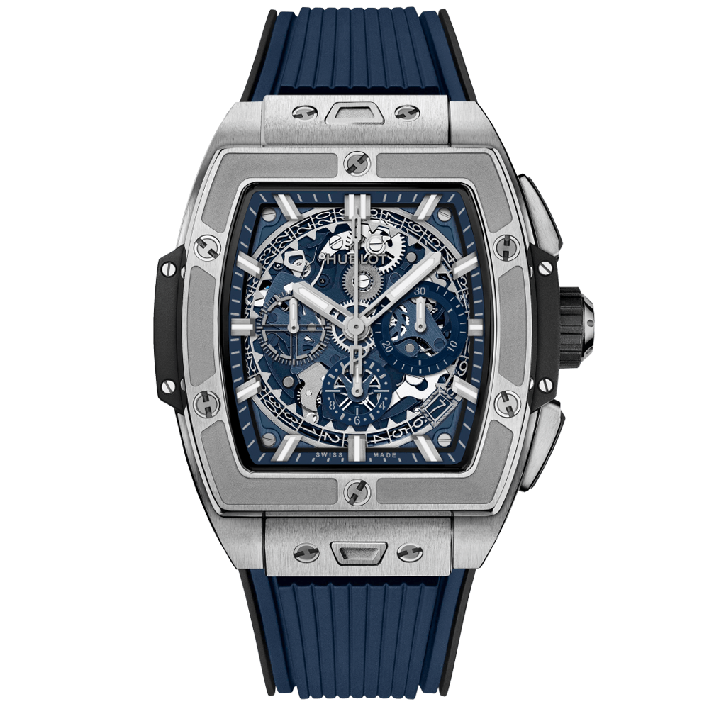 Hublot Spirit of Big Bang Titanium Blue 42mm Strap Watch