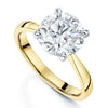 18ct Yellow Gold Round Brilliant Cut Diamond Solitaire Ring
