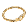Eka 18ct Yellow Gold Bracelet With Diamond Pavé Clasp