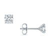 18ct White Gold GIA Certificated Solitaire Diamond 1.40ct Stud Earrings