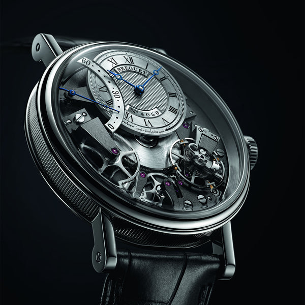 Breguet Tradition Seconde Retrograde 7097 40mm 18ct White Dial Strap Watch