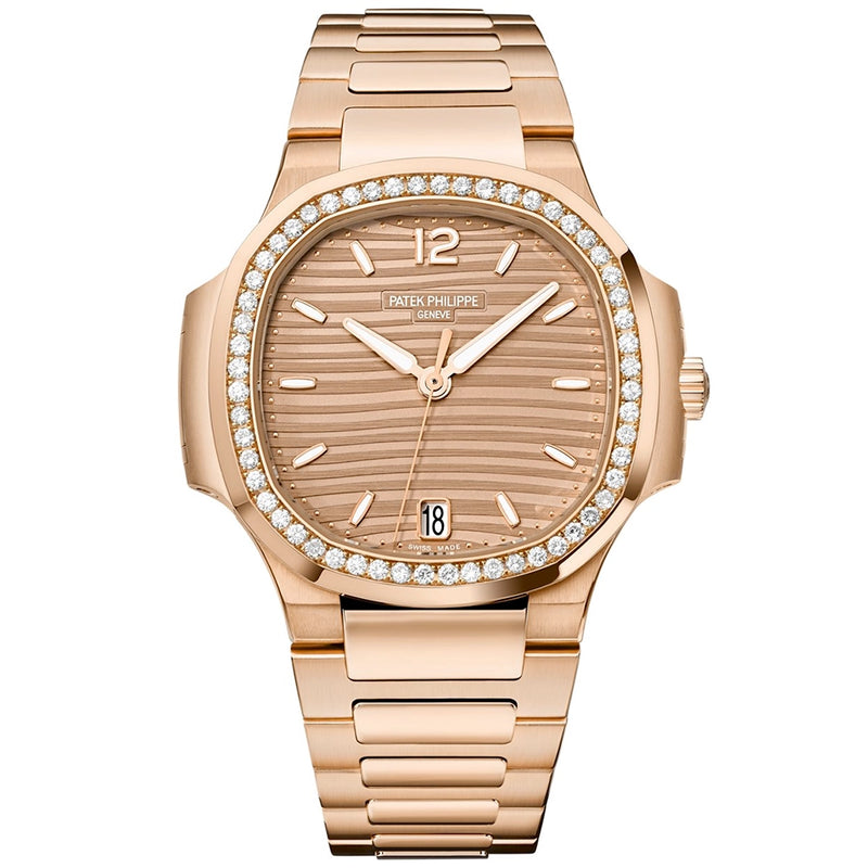 Patek Philippe Nautilus 35.2mm 18ct Rose Gold Diamond Set Ladies Automatic Watch - Berry's Jewellers