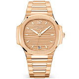 Patek Philippe Nautilus 35.2mm 18ct Rose Gold Brown Dial Ladies Automatic Watch - Berry's Jewellers