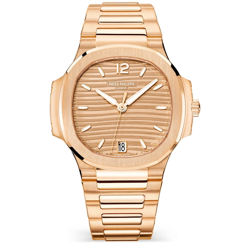 Patek Philippe Nautilus 35.2mm 18ct Rose Gold Brown Dial Ladies Automatic Watch - Berry's Jewellers