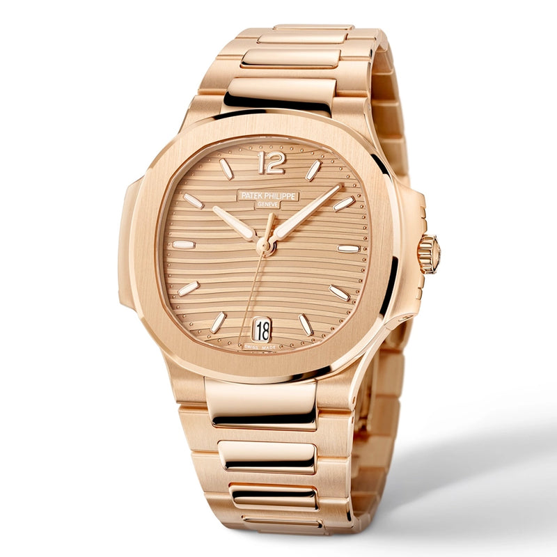 Patek Philippe Nautilus 35.2mm 18ct Rose Gold Brown Dial Ladies Automatic Watch - Berry's Jewellers