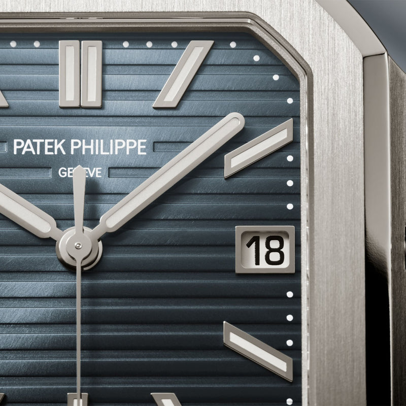 Patek Philippe Cubitus Medium 40mm 18ct White Gold Blue Grey Dial Bracelet Watch - Berry's Jewellers