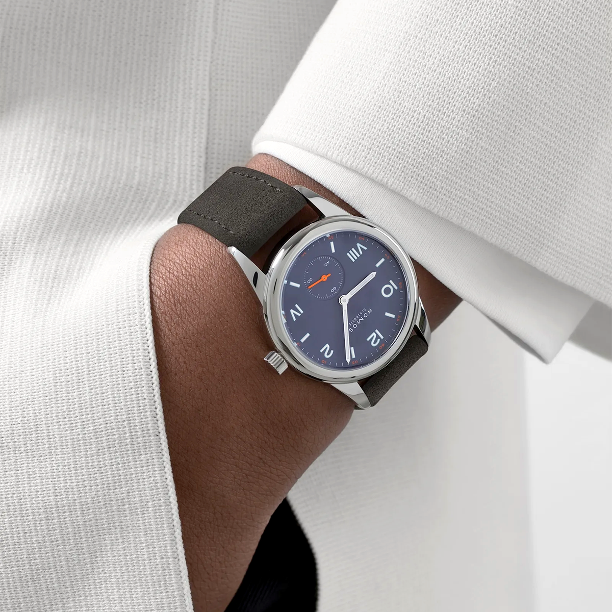 NOMOS Glashütte Club Campus 36mm Blue Purple Dial Manual-Wind Watch - Berry's Jewellers