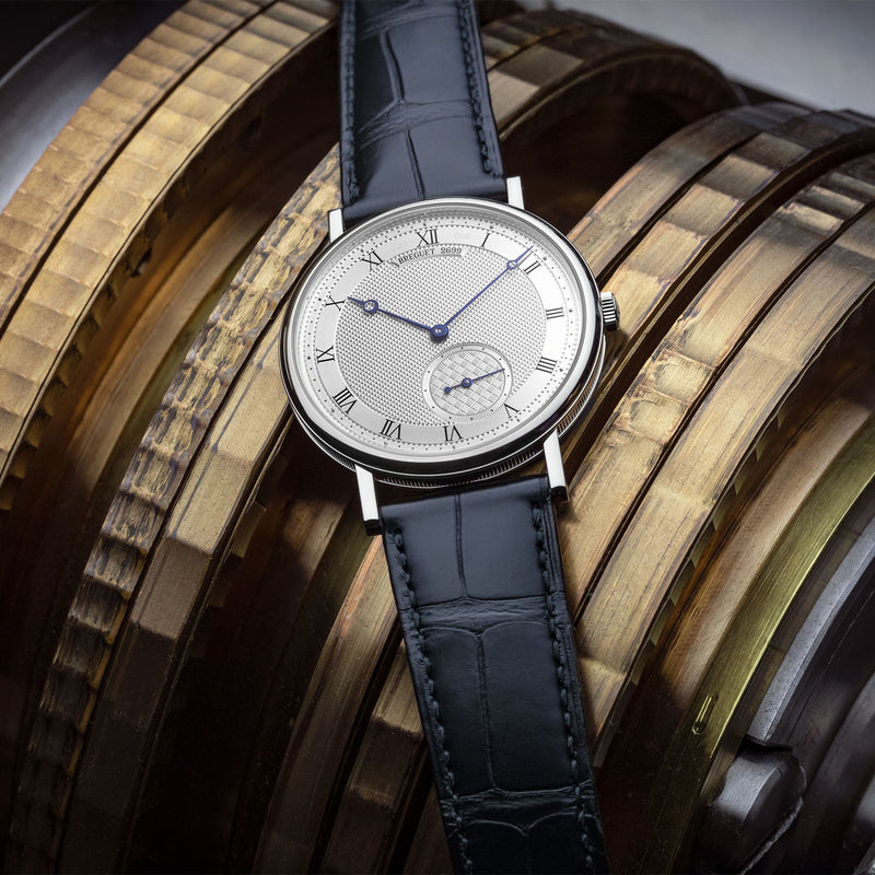 Breguet Classique 7147 40mm 18ct White Gold Automatic Strap Watch - Berry's Jewellers