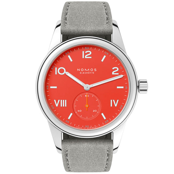 NOMOS Glashütte Club Campus 36mm Red Dial Manual-Wind Watch - Berry's Jewellers