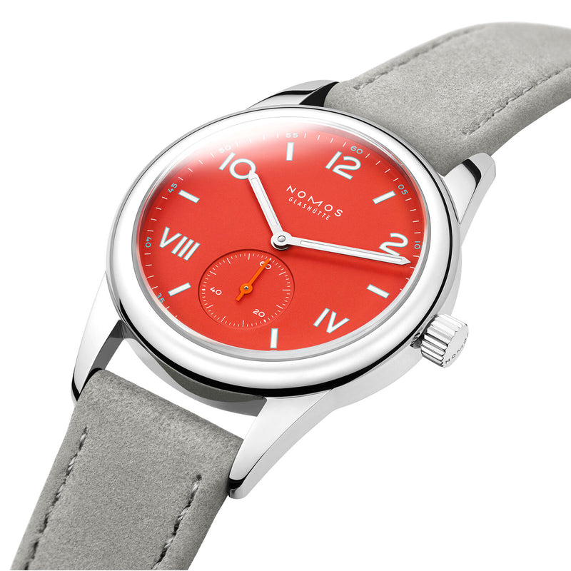 NOMOS Glashütte Club Campus 36mm Red Dial Manual-Wind Watch - Berry's Jewellers