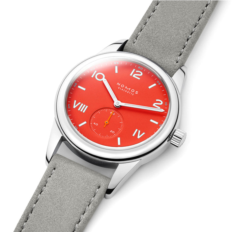 NOMOS Glashütte Club Campus 36mm Red Dial Manual-Wind Watch - Berry's Jewellers