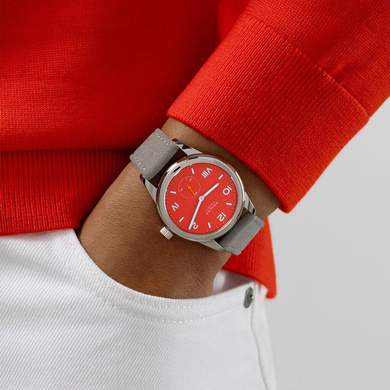 NOMOS Glashütte Club Campus 36mm Red Dial Manual-Wind Watch - Berry's Jewellers
