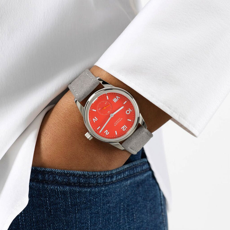 NOMOS Glashütte Club Campus 36mm Red Dial Manual-Wind Watch - Berry's Jewellers