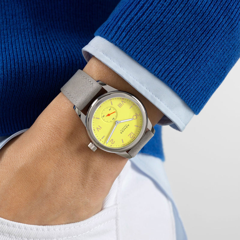 NOMOS Glashütte Club Campus Starlight 36mm Yellow Dial Manual-Wind Watch - Berry's Jewellers