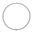 Eka 18ct White Gold Necklace with Diamond Set Rondel