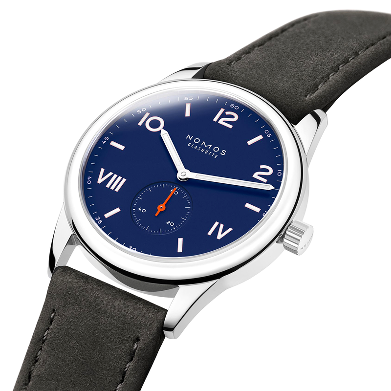 NOMOS Glashütte Club Campus 38mm Night Sky Blue Dial Manual-Wind Watch - Berry's Jewellers