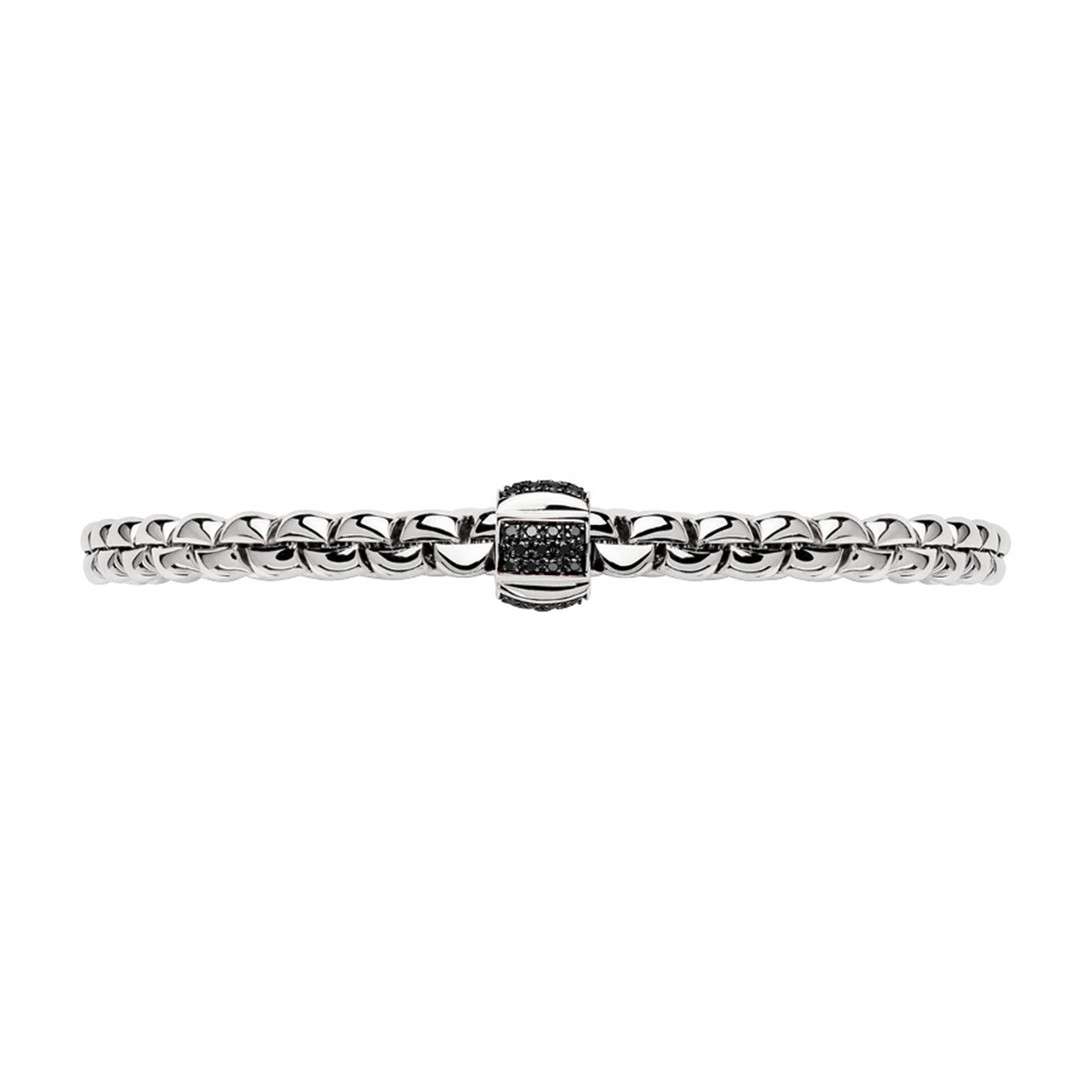 Eka 18ct White Gold Bracelet With Black Diamonds