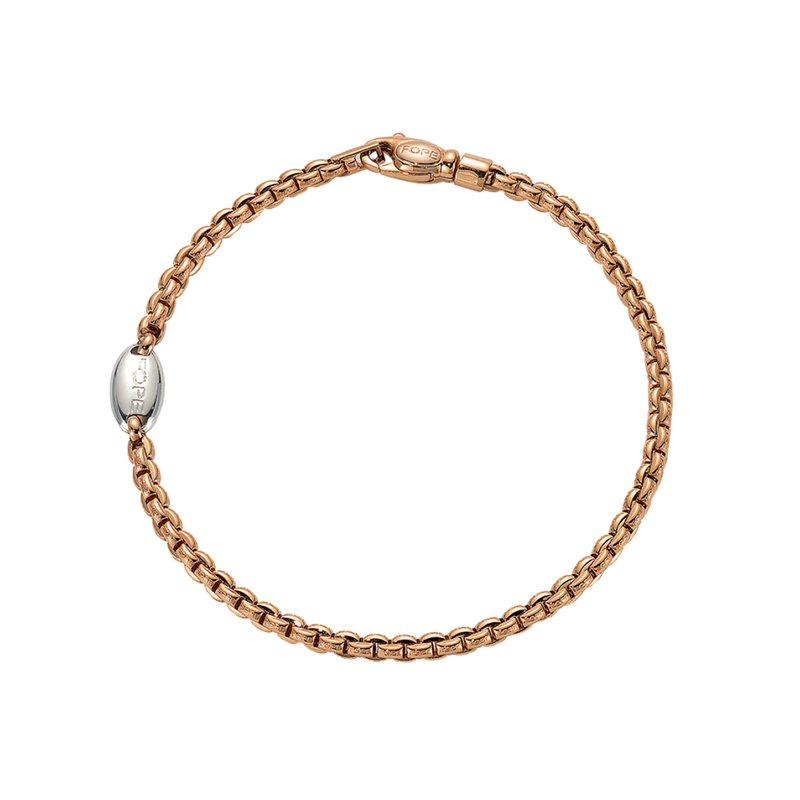 FOPE Eka 18ct Rose Gold Slim Bracelet - Berry's Jewellers
