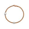 Eka 18ct Rose Gold Slim Pavé Set Diamond Bracelet