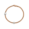 Eka 18ct Rose Gold Slim Pavé Set Diamond Bracelet