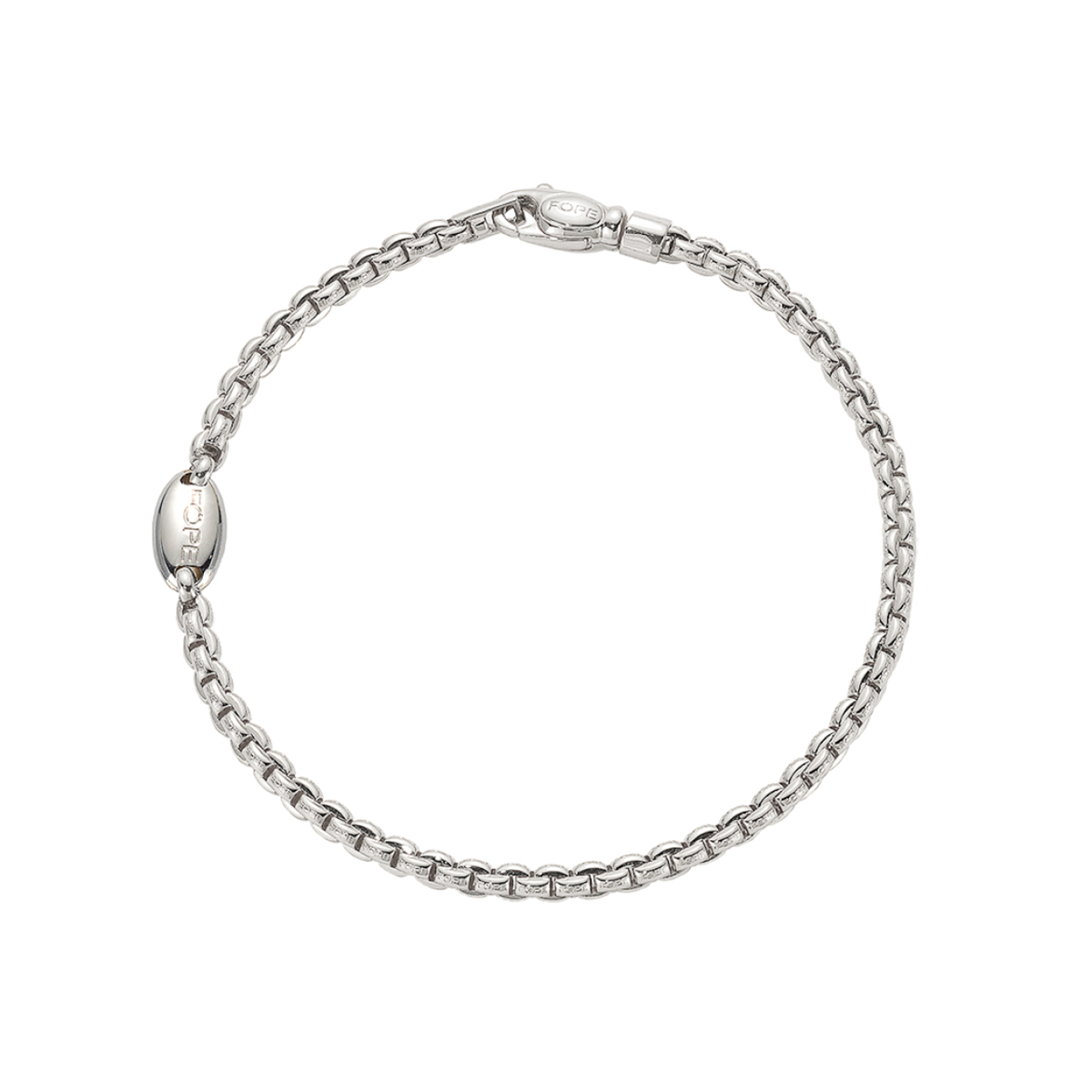 FOPE Eka 18ct White Gold Slim Bracelet - Berry's Jewellers