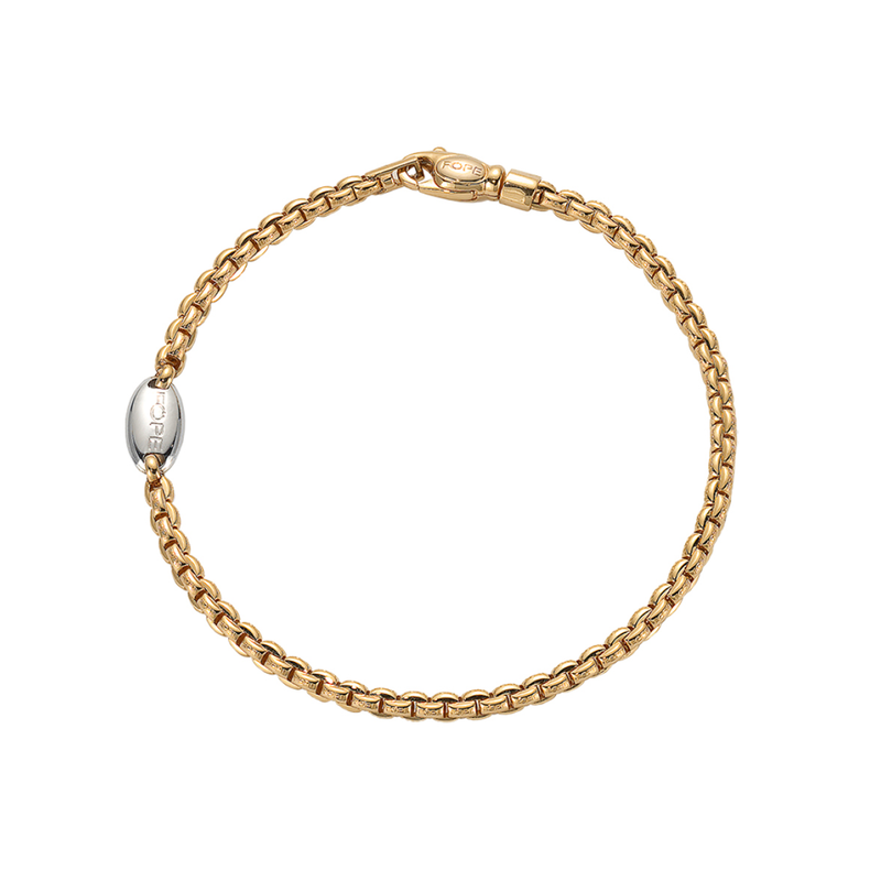 FOPE Eka 18ct Yellow Gold Slim Bracelet - Berry's Jewellers