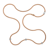 Eka 18ct Rose Gold Triple Diamond Rondel Necklace