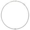 FOPE Eka 18ct White Gold Necklace with Diamond Set Rondel - Berry's Jewellers