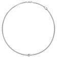 Eka Tiny 18ct White Gold Necklace with Diamond Set Rondel