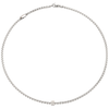 FOPE Eka 18ct White Gold Slim Collarette With Diamond Set Rondel - Berry's Jewellers